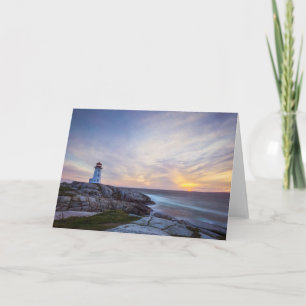 Lighthouses Peggy's Cove Lighthouse Nova Scotia Card