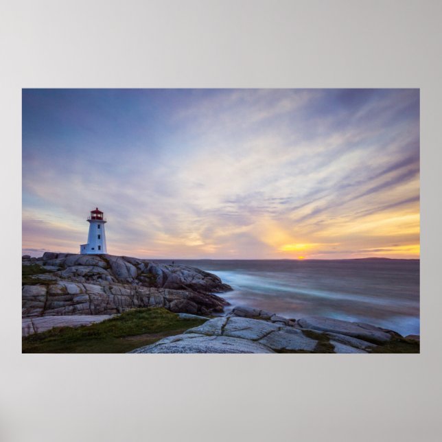 Lighthouses | Peggy's Cove Lighthouse Nova Scotia Poster (Front)