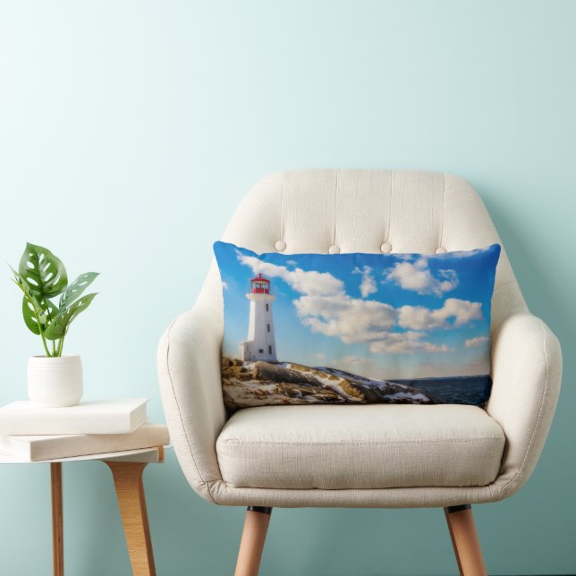 Lighthouses | Peggy's Cove Nova Scotia Lumbar Cushion (Chair)