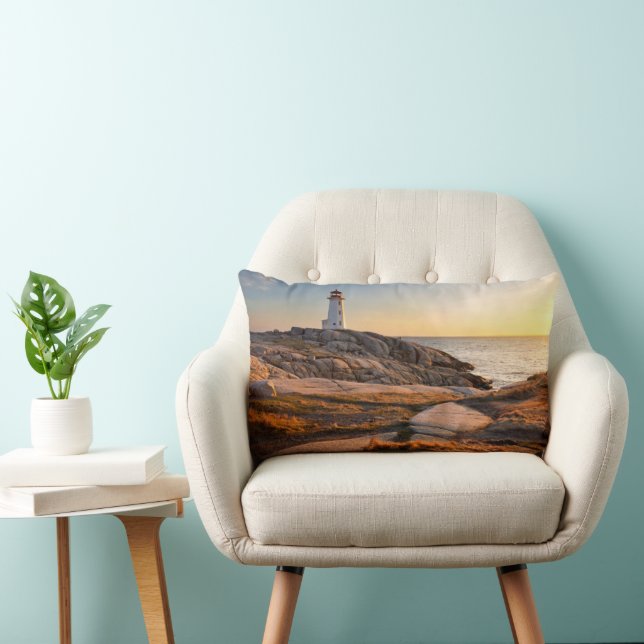 Lighthouses | Peggy's Cove Nova Scotia Lumbar Cushion (Chair)
