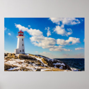 Lighthouses Peggy's Cove Nova Scotia Poster