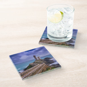 Lighthouses Petit Minou Lighthouse France Glass Coaster