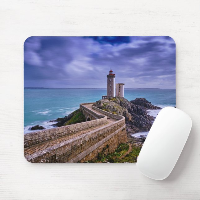 Lighthouses | Petit Minou Lighthouse France Mouse Pad (With Mouse)