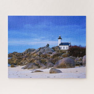 Lighthouses Phare de Pontusval France Finistere Jigsaw Puzzle