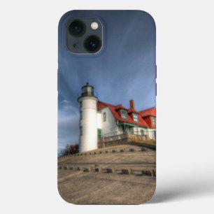Lighthouses Point Betsie Lake Michigan iPhone 13 Case