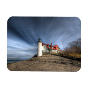 Lighthouses   Point Betsie Lake Michigan Magnet