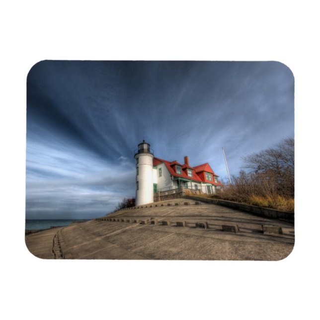 Lighthouses | Point Betsie Lake Michigan Magnet (Horizontal)