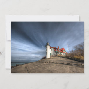 Lighthouses   Point Betsie Lake Michigan Thank You Card