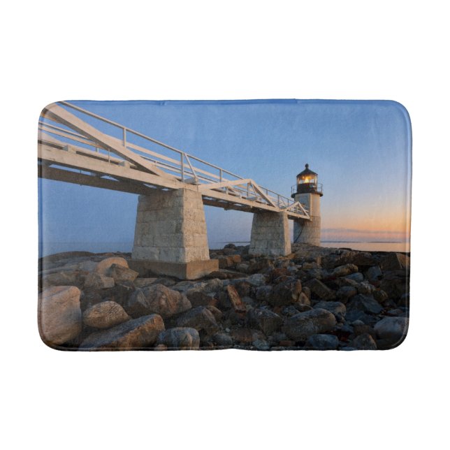 Lighthouses | Port Clyde Maine Lighthouse Bath Mat (Front)
