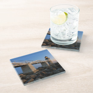 Lighthouses Port Clyde Maine Lighthouse Glass Coaster