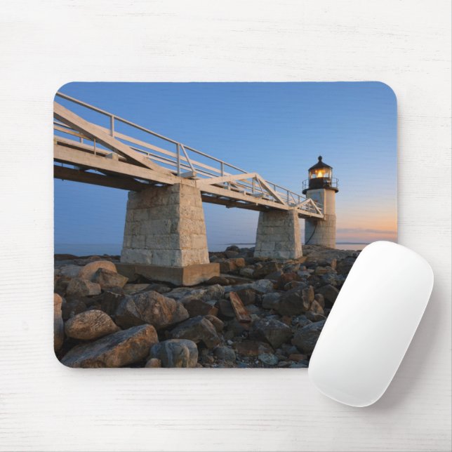 Lighthouses | Port Clyde Maine Lighthouse Mouse Pad (With Mouse)