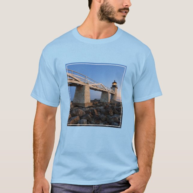 Lighthouses | Port Clyde Maine Lighthouse T-Shirt (Front)