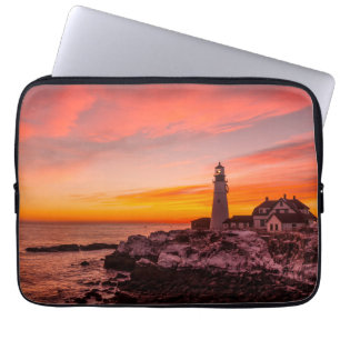 Lighthouses Portland Head Cape Elizabeth Maine Laptop Sleeve