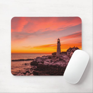 Lighthouses Portland Head Cape Elizabeth Maine Mouse Pad