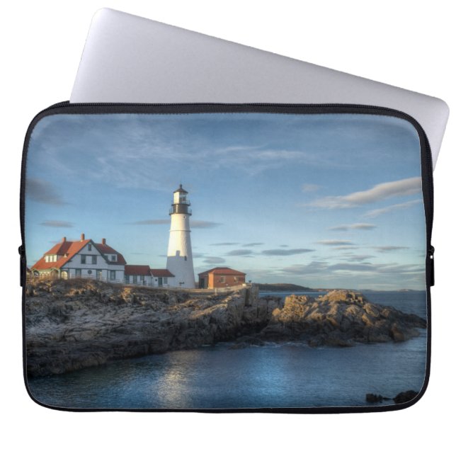 Lighthouses | Portland Head Light Lighthouse Laptop Sleeve (Front)