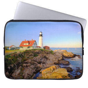 Lighthouses   Rockport Lighthouse Maine Laptop Sleeve