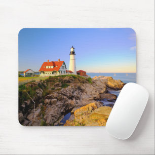Lighthouses   Rockport Lighthouse Maine Mouse Pad
