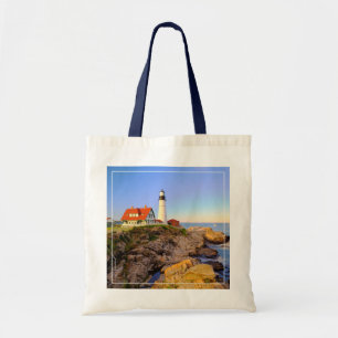 Lighthouses Rockport Lighthouse Maine Tote Bag
