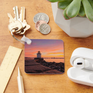 Lighthouses South Portland, Maine Key Ring