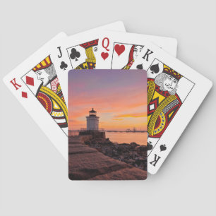 Lighthouses South Portland, Maine Playing Cards
