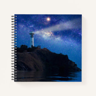 Lighthouses   Starry Night Lighthouse Notebook