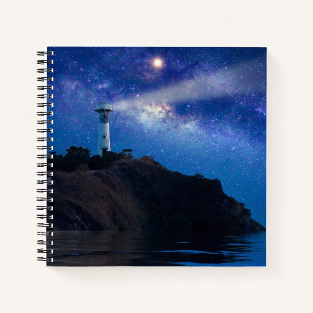 Lighthouses | Starry Night Lighthouse Notebook (Front)