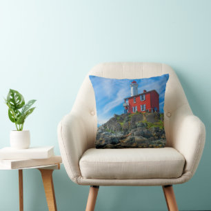 Lighthouses Victoria Harbour Vancouver Island Cushion