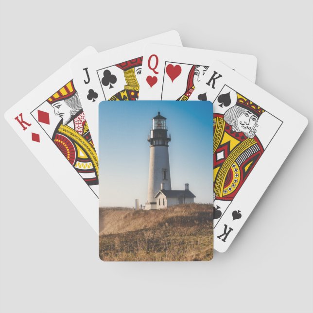 Lighthouses | Yaquina Head Lighthouse Oregon Playing Cards (Back)