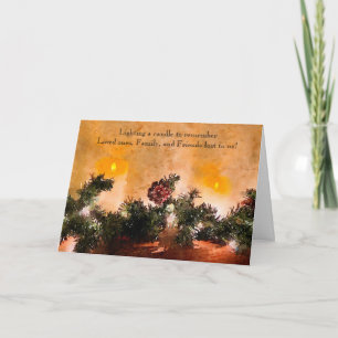 Lighting a Candle Sympathy Card