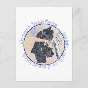 Lighting Candles for Scottie Rescues Postcard