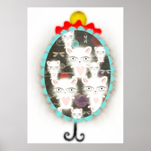 Lighting cats dragonfly childrens room Colossal Poster