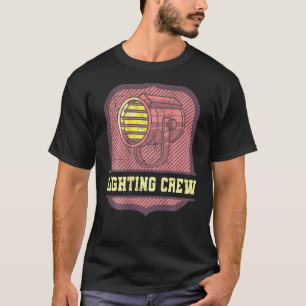 Lighting Crew Retro Spot Theatre Lighting Technici T-Shirt