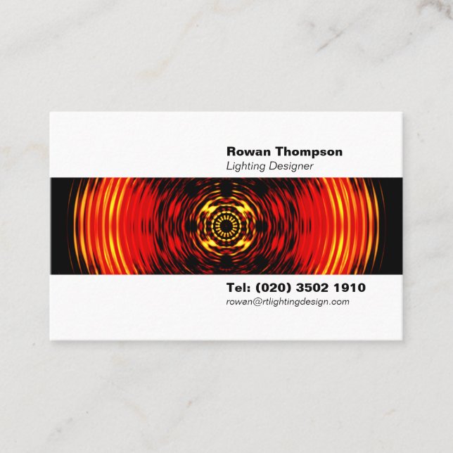 Lighting Designer Euro Business Card (Front)