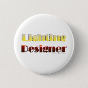 Lighting Designer (Text Only) 6 Cm Round Badge