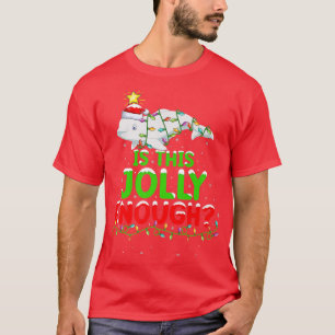 Lighting Is This Jolly Enough Beluga Whale Christm T-Shirt
