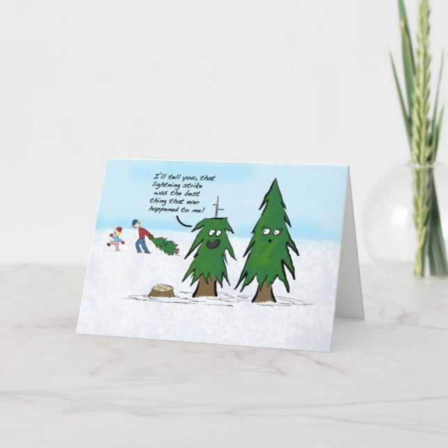Lighting Strike Christmas Card (Front)