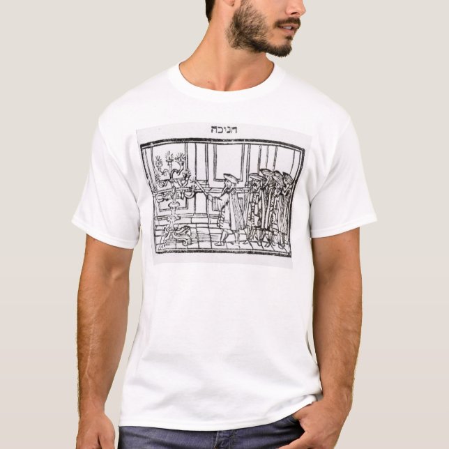 Lighting the Menorah T-Shirt (Front)