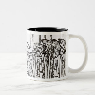 Lighting the Menorah Two-Tone Coffee Mug