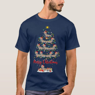 Lighting Xmas Matching Santa Bearded Dragon Christ T-Shirt