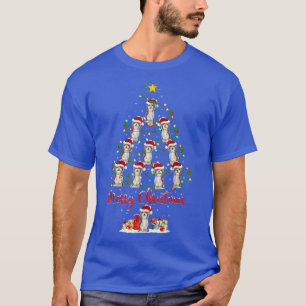 Lighting Xmas Matching Santa Cairn Terrier Christm T-Shirt