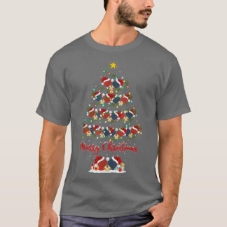 Lighting Xmas Matching Santa Table Tennis Christma T-Shirt