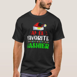 Lighting Xmas Santa s Favourites Cashier Christmas T-Shirt