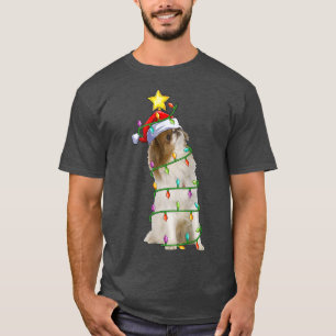 Lighting Xmas Tree Matching Santa Japanese Chin Ch T-Shirt