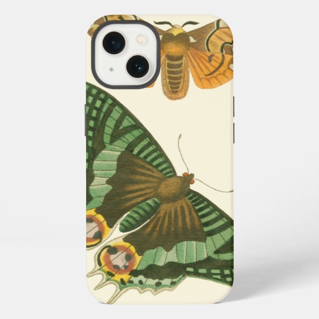 Lightly Bordered Butterfly Painting iPhone Case (Back)
