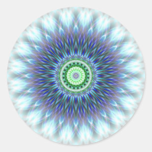 Lightmandala created by Tutti Classic Round Sticker