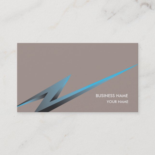 LIGHTNING3 BUSINESS CARD TAUPE (Front)