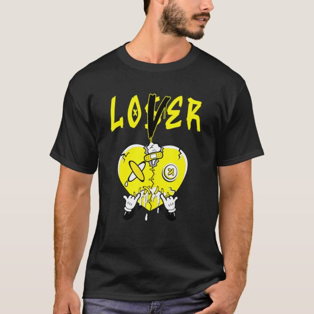 Lightning 4s Tee To Match Loser  Heart 5 Racer Blu (Front)
