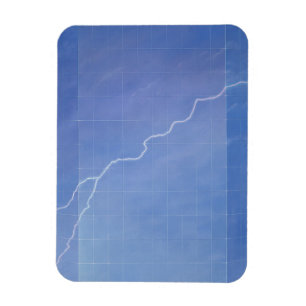 Lightning Across Glass Building Magnet