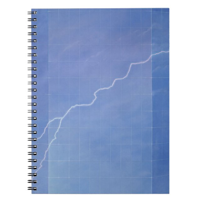 Lightning Across Glass Building Notebook (Front)