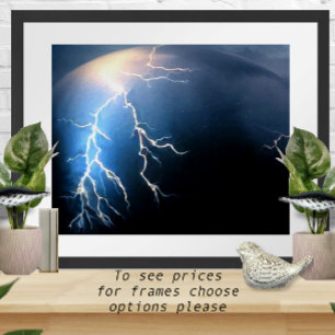 Lightning Across the Horizon Poster